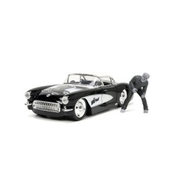 Chevrolet Corvette W/Wolfman Figure HOLLYWOOD RIDES 1957 - Jada