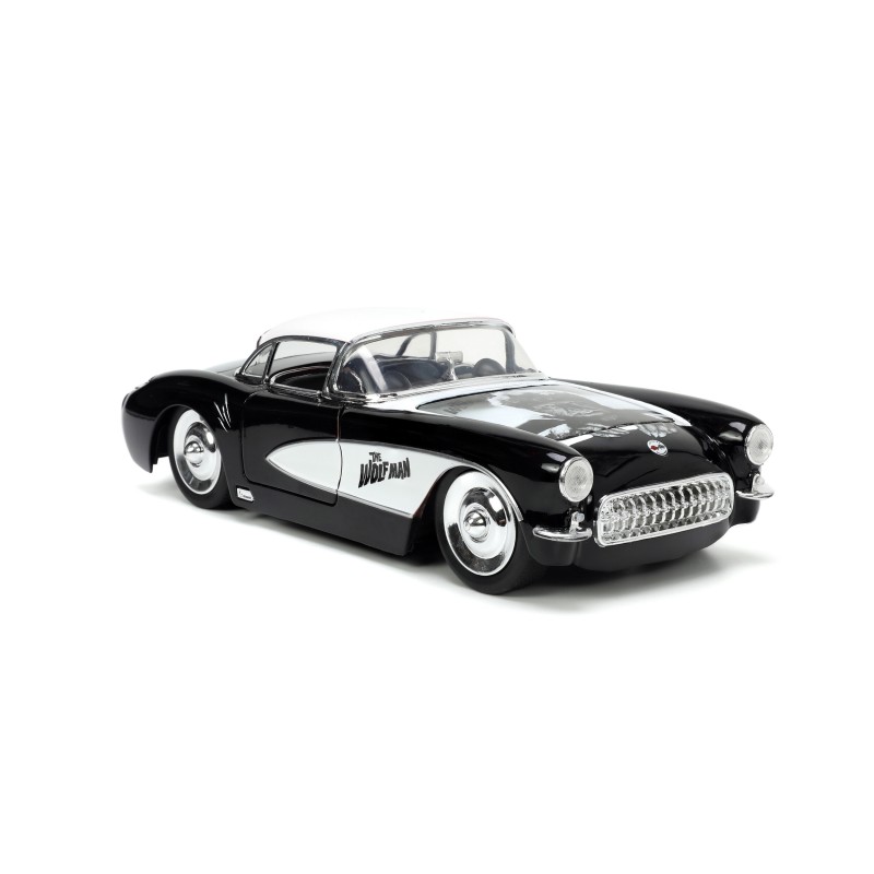 Chevrolet Corvette W/Wolfman Figure HOLLYWOOD RIDES 1957 - Jada