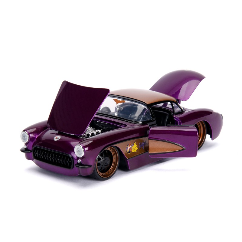 Chevrolet Chevy Corvette W/Batgirl Figure DC COMICS 1957 - Jada