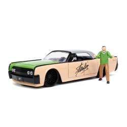 Lincoln Continental W/ Stan Lee's Figure MARVEL 1963 - Jada Lincoln Continental W/ Stan Lee's Figure MARVEL 1963 - Jada