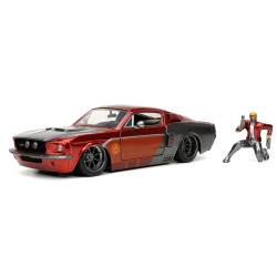 Ford Mustang Shelby GT500 W/Star Lord Figure MARVEL 1967 - Jada