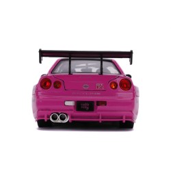 Nissan Skyline GT-R (R34) W/Hello Kitty Figure HOLLYWOOD RIDES 2022 - Jada