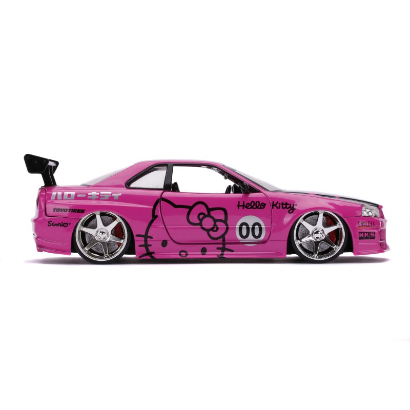 Nissan Skyline GT-R (R34) W/Hello Kitty Figure HOLLYWOOD RIDES 2022 - Jada