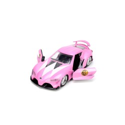 Toyota FT-1 Concept W/Pink Ranger Figure HOLLYWOOD RIDES - Jada