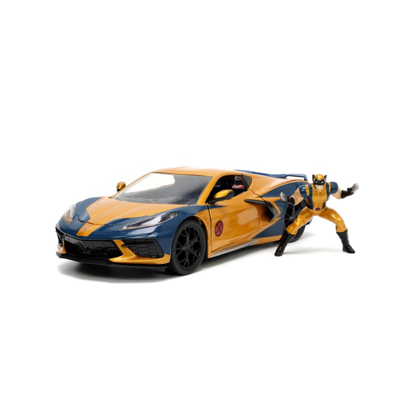 Chevrolet Corvette W/Wolverine Figure MARVEL 2020 - Jada