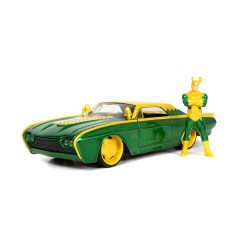Ford Thunderbird W/Loki Figure MARVEL 1963 - Jada
