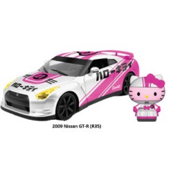 Nissan GT-R (R35) W/Hello Kitty Figure HOLLYWOOD RIDES 2009 - Jada