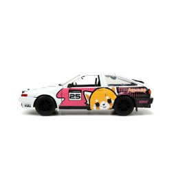 Toyota Trueno (AE86) W/Aggretsuko Figure HOLLYWOOD RIDES 1986 - Jada