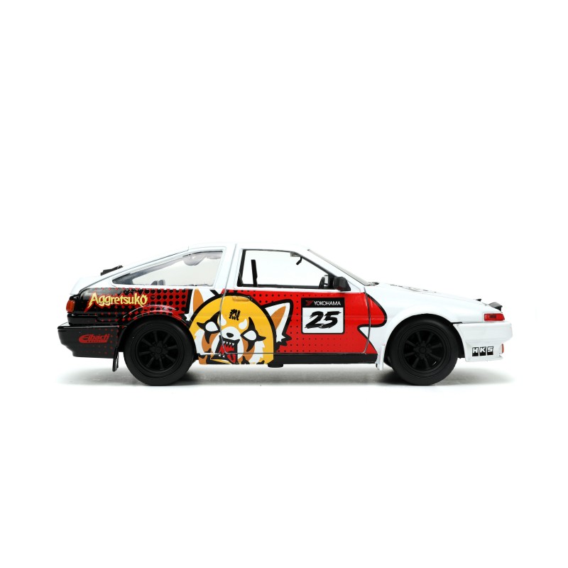 Toyota Trueno (AE86) W/Aggretsuko Figure HOLLYWOOD RIDES 1986 - Jada