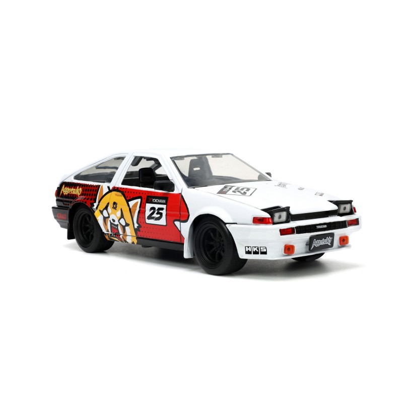 Toyota Trueno (AE86) W/Aggretsuko Figure HOLLYWOOD RIDES 1986 - Jada