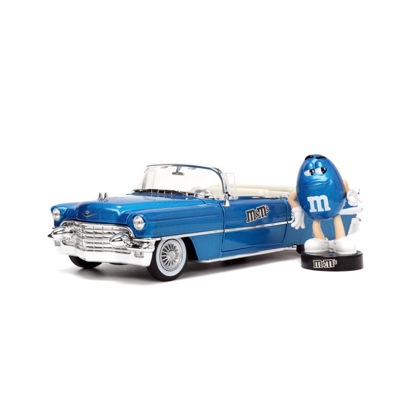 Cadillac Eldorado W/ M&M's Blue Figure HOLLYWOOD RIDES 1956 - Jada