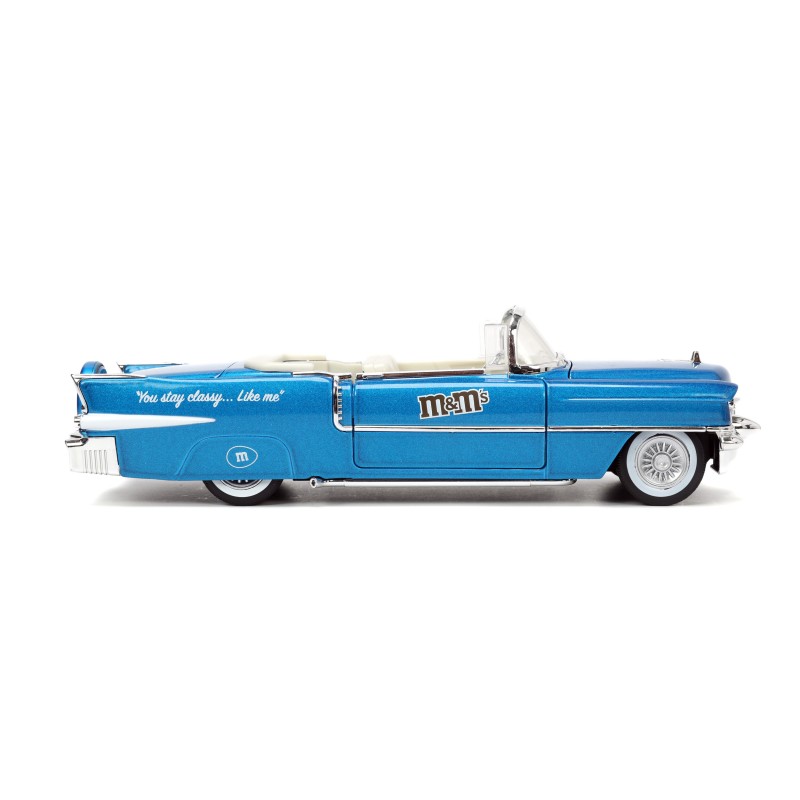 Cadillac Eldorado W/ M&M's Blue Figure HOLLYWOOD RIDES 1956 - Jada