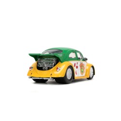 Volkswagen Beetle Ninja Turtles W/Michelangelo Figure HOLLYWOOD RIDES 1959 - Jada