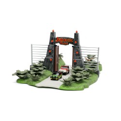 Jurassic Park's Entry W/2 Vehicles HOLLYWOOD RIDES - Jada Jurassic Park's Entry W/2 Vehicles HOLLYWOOD RIDES - Jada