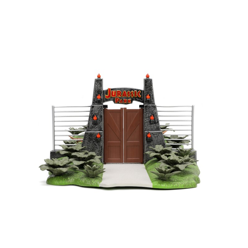 Jurassic Park's Entry W/2 Vehicles HOLLYWOOD RIDES - Jada Jurassic Park's Entry W/2 Vehicles HOLLYWOOD RIDES - Jada