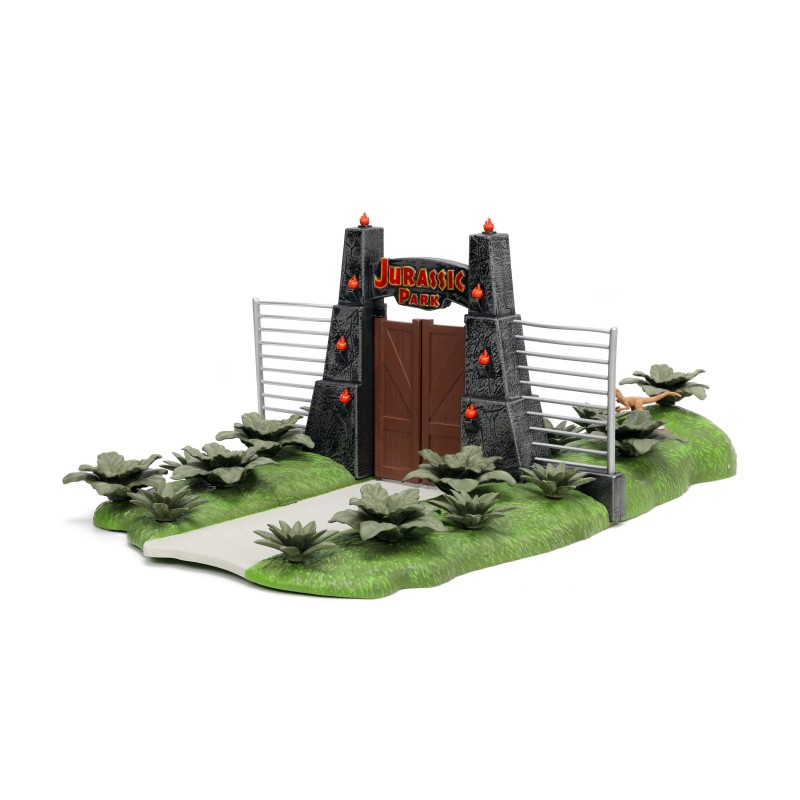 Jurassic Park's Entry W/2 Vehicles HOLLYWOOD RIDES - Jada Jurassic Park's Entry W/2 Vehicles HOLLYWOOD RIDES - Jada