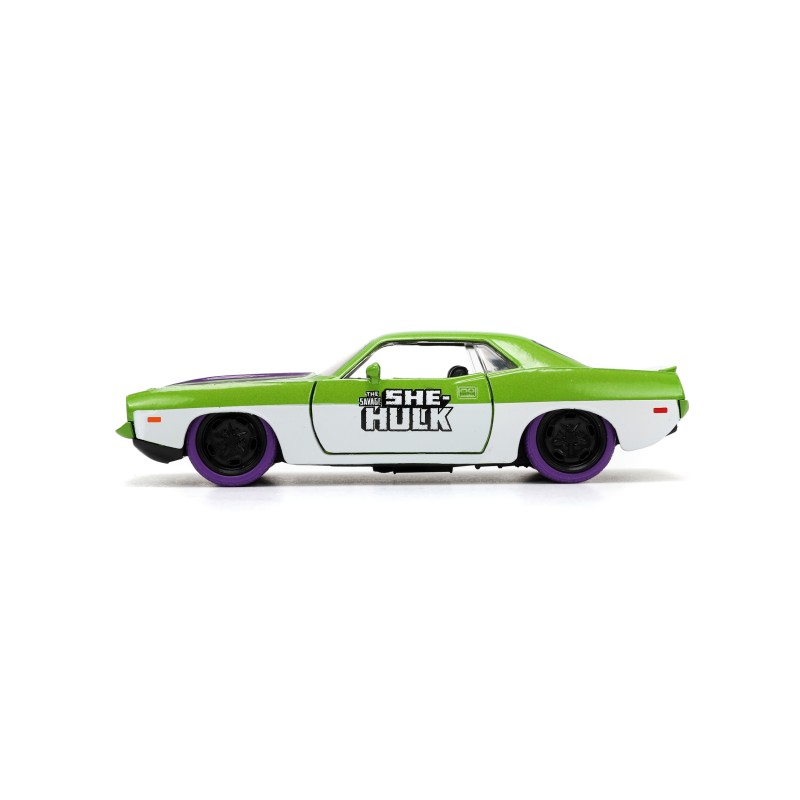 Plymouth Barracuda W/She Hulk Figure MARVEL 1973 - Jada