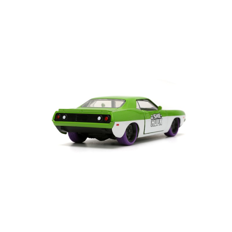Plymouth Barracuda W/She Hulk Figure MARVEL 1973 - Jada