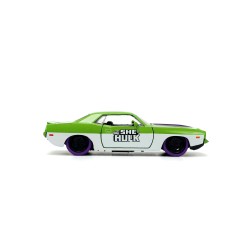 Plymouth Barracuda W/She Hulk Figure MARVEL 1973 - Jada