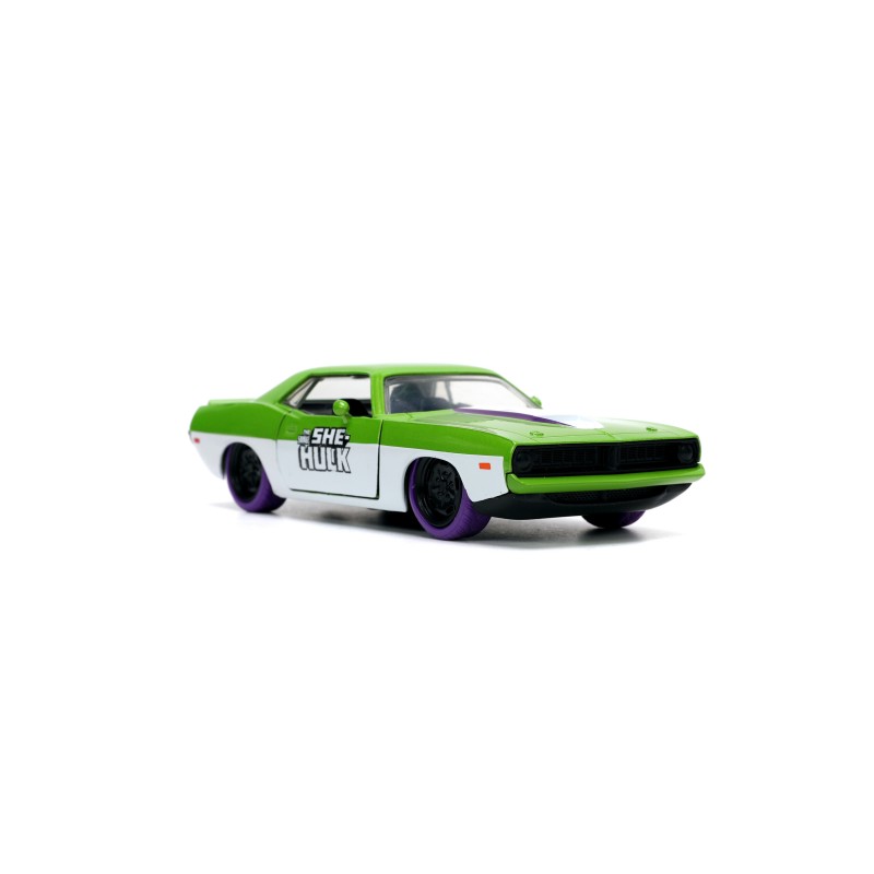 Plymouth Barracuda W/She Hulk Figure MARVEL 1973 - Jada