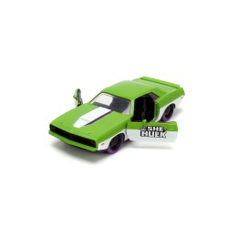 Plymouth Barracuda W/She Hulk Figure MARVEL 1973 - Jada