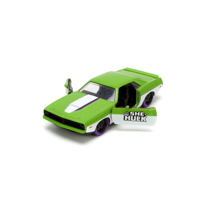Plymouth Barracuda W/She Hulk Figure MARVEL 1973 - Jada