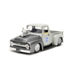 Ford F100 Pick-Up W/ Guile Figure HOLLYWOOD RIDES 1956 - Jada