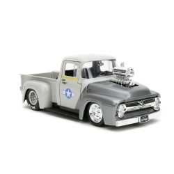Ford F100 Pick-Up W/ Guile Figure HOLLYWOOD RIDES 1956 - Jada