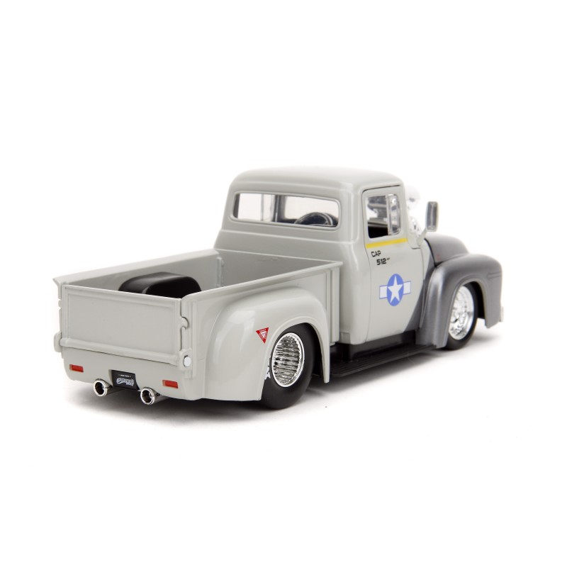Ford F100 Pick-Up W/ Guile Figure HOLLYWOOD RIDES 1956 - Jada
