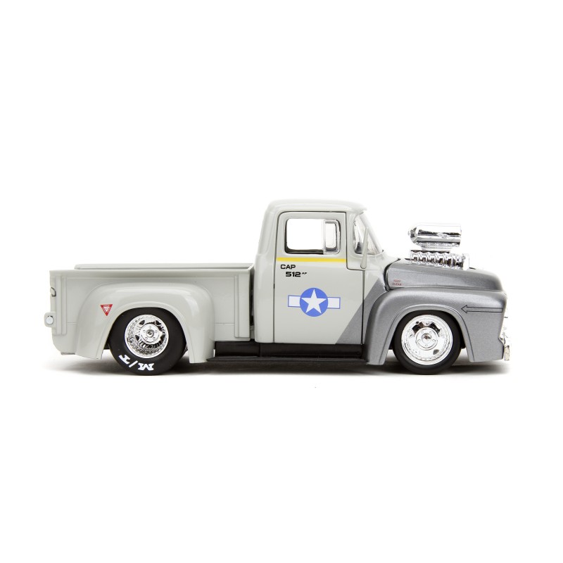 Ford F100 Pick-Up W/ Guile Figure HOLLYWOOD RIDES 1956 - Jada