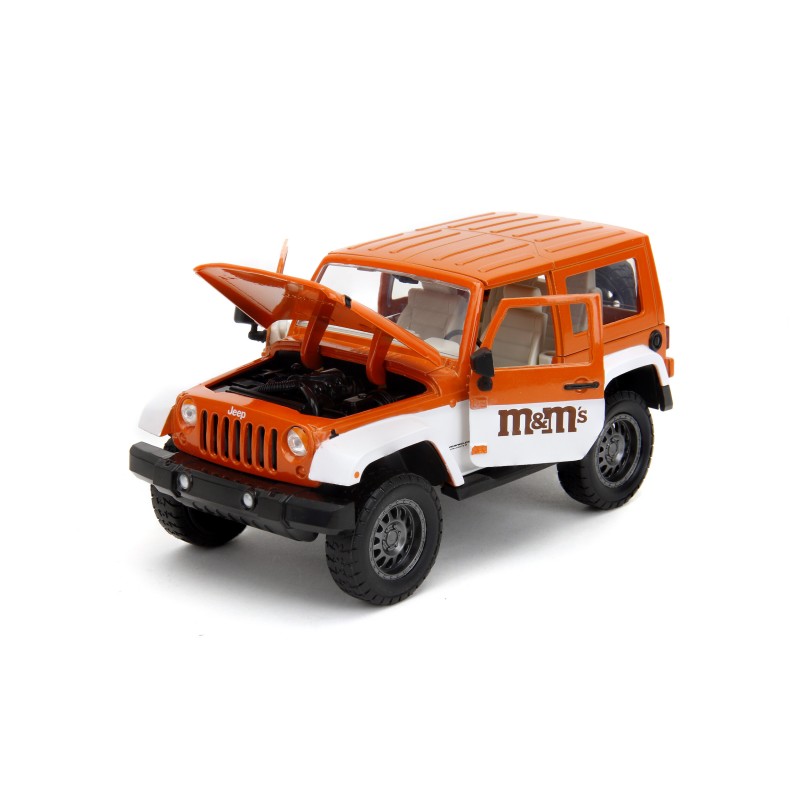 Jeep Wrangler W/M&M's Orange Figure HOLLYWOOD RIDES 2007 - Jada