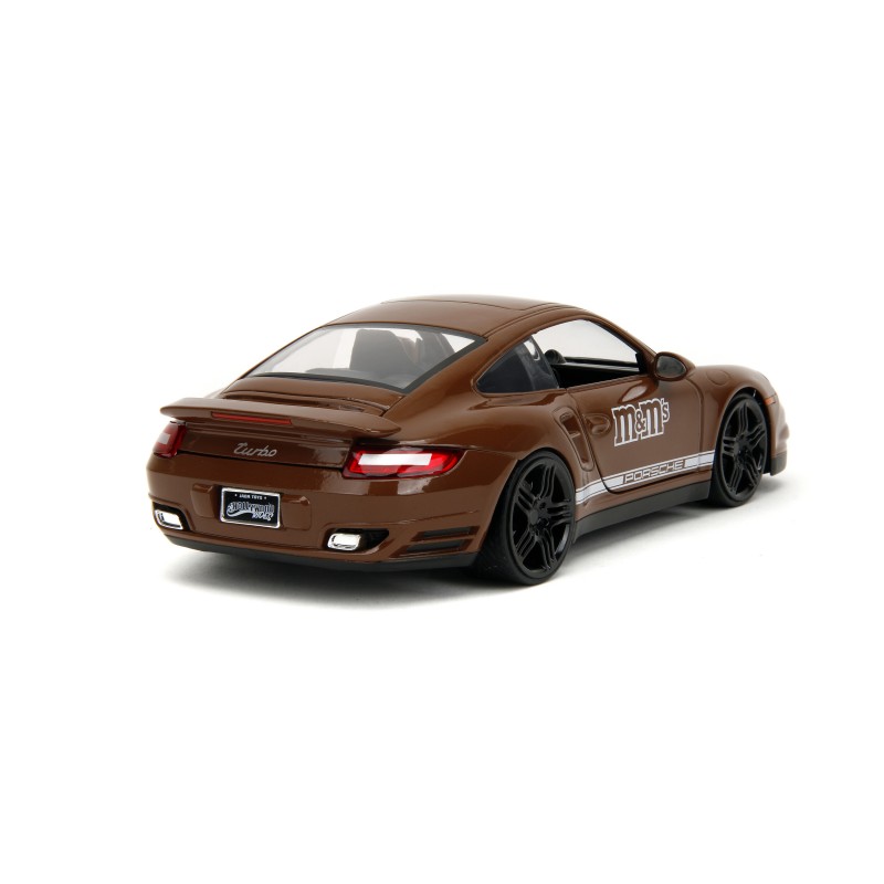 Porsche 911 Turbo W/M&M's Brown Figure HOLLYWOOD RIDES 2007 - Jada