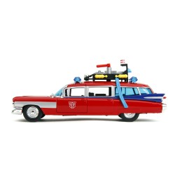 Cadillac Ghostbusters ECTO-1 X Transformers Optimus Prime HOLLYWOOD RIDES - Jada