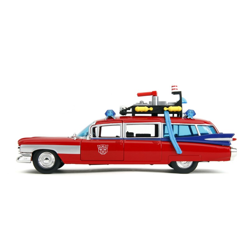 Cadillac Ghostbusters ECTO-1 X Transformers Optimus Prime HOLLYWOOD RIDES - Jada