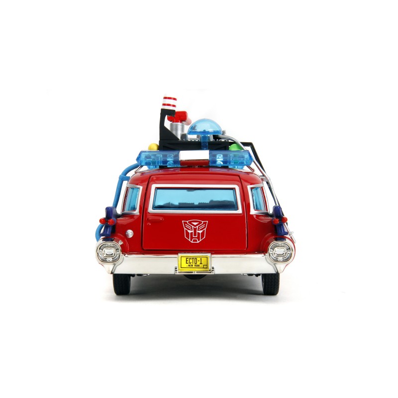 Cadillac Ghostbusters ECTO-1 X Transformers Optimus Prime HOLLYWOOD RIDES - Jada