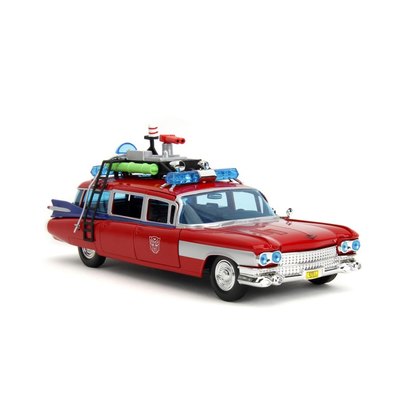 Cadillac Ghostbusters ECTO-1 X Transformers Optimus Prime HOLLYWOOD RIDES - Jada