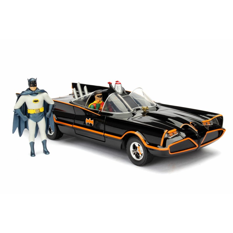 Batmobile Classic W/Batman&Robin Figure DC COMICS 1966 - Jada