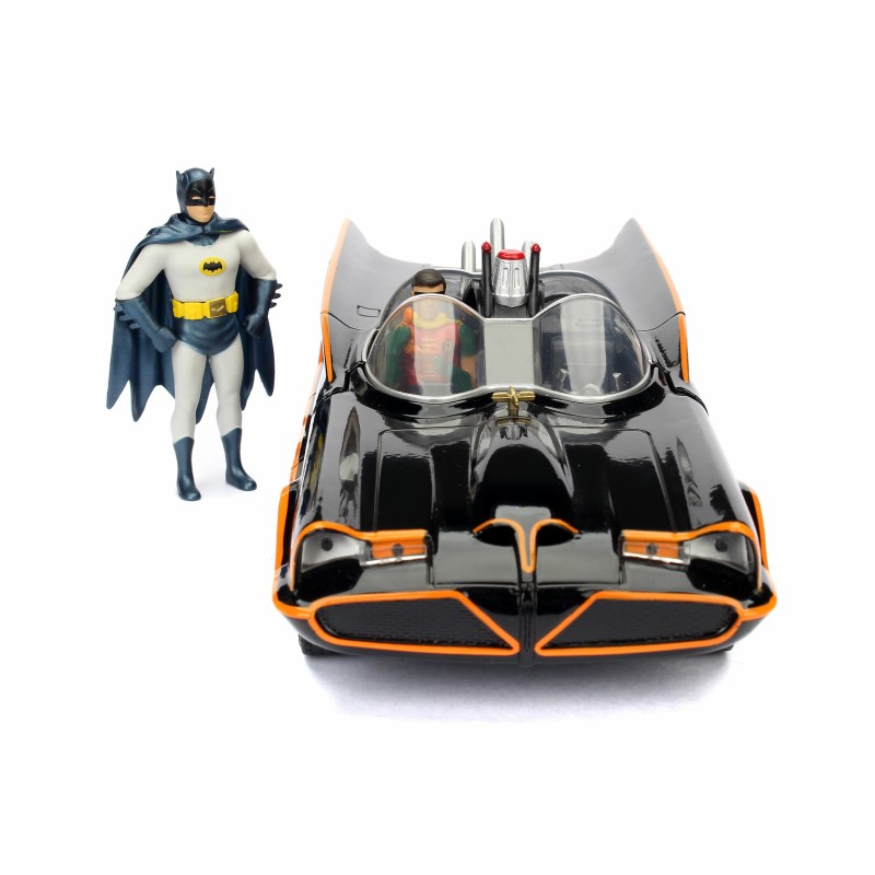 Batmobile Classic W/Batman&Robin Figure DC COMICS 1966 - Jada