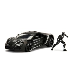 W Motors Lykan Hypersport W/Black Panther MARVEL 2012 - Jada W Motors Lykan Hypersport W/Black Panther MARVEL 2012 - Jada