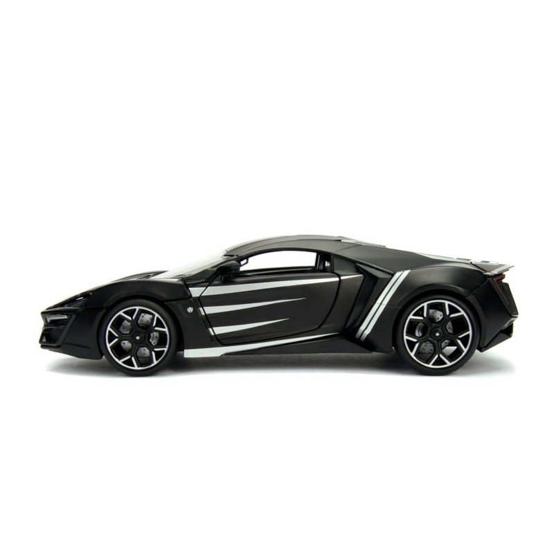 W Motors Lykan Hypersport W/Black Panther MARVEL 2012 - Jada W Motors Lykan Hypersport W/Black Panther MARVEL 2012 - Jada