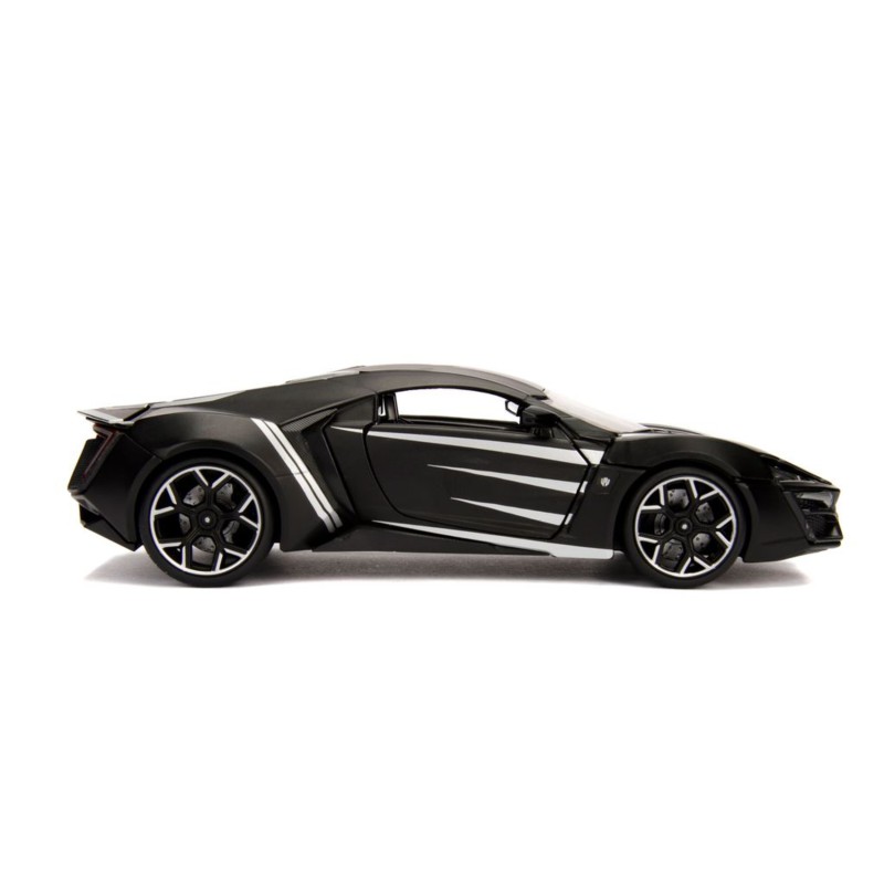 W Motors Lykan Hypersport W/Black Panther MARVEL 2012 - Jada W Motors Lykan Hypersport W/Black Panther MARVEL 2012 - Jada