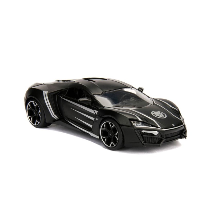 W Motors Lykan Hypersport W/Black Panther MARVEL 2012 - Jada W Motors Lykan Hypersport W/Black Panther MARVEL 2012 - Jada