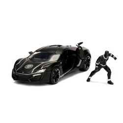 W Motors Lykan Hypersport W/Black Panther MARVEL 2012 - Jada W Motors Lykan Hypersport W/Black Panther MARVEL 2012 - Jada