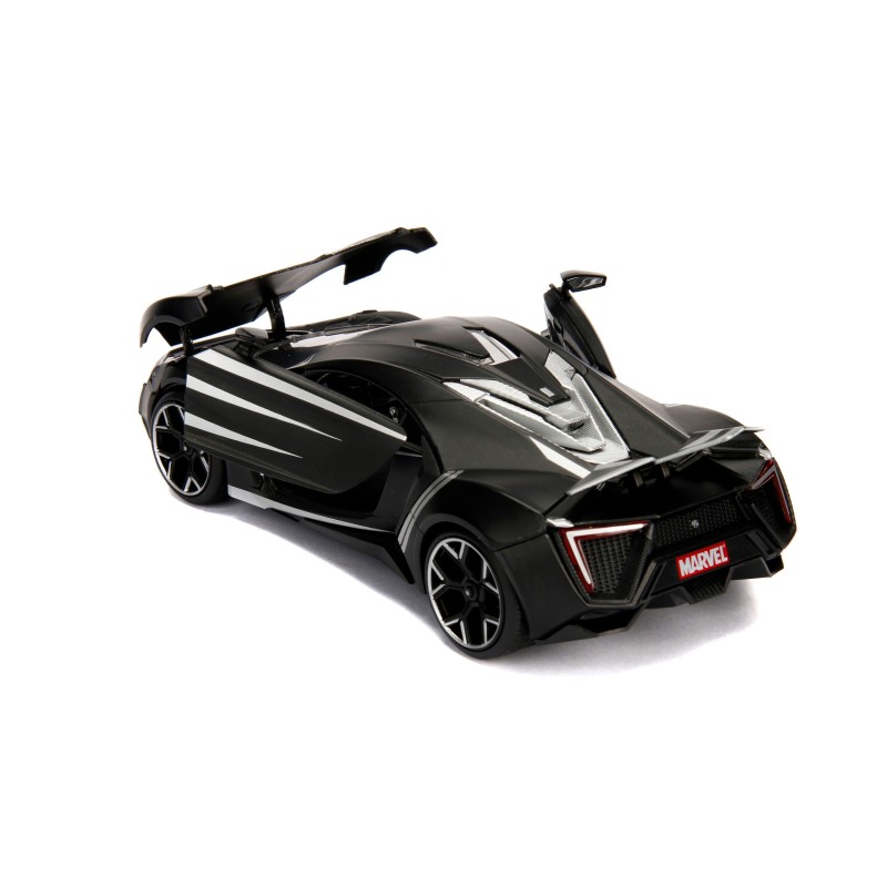 W Motors Lykan Hypersport W/Black Panther MARVEL 2012 - Jada W Motors Lykan Hypersport W/Black Panther MARVEL 2012 - Jada