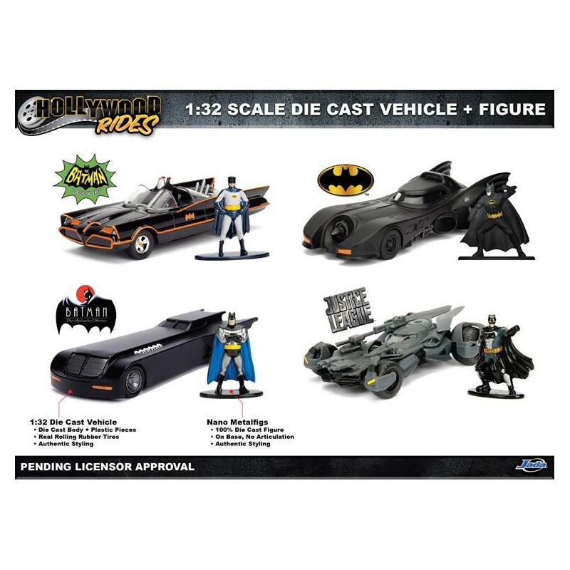 Batmobile 6 pcs Assortment DC COMICS Batmobile 6 pcs Assortment DC COMICS