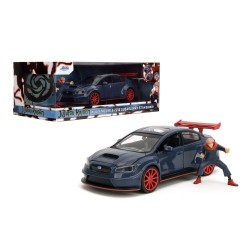 Subaru WRX STi W/Yuji Itadori Figure HOLLYWOOD RIDES - Jada