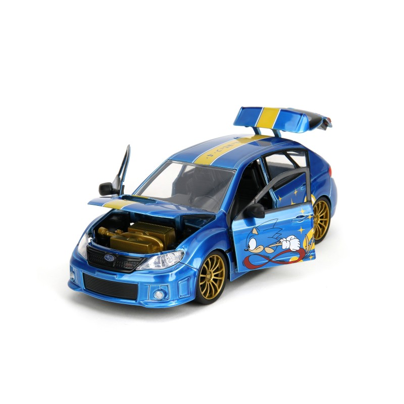 Subaru Impreza WRX STI W/Sonic Figure HOLLYWOOD RIDES 2012 - Jada