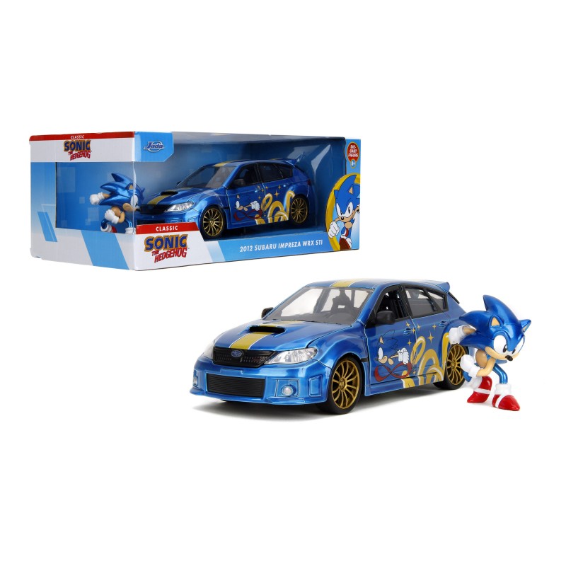 Subaru Impreza WRX STI W/Sonic Figure HOLLYWOOD RIDES 2012 - Jada