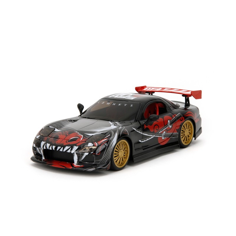 Mazda RX-7 W/Lab Monkeys Figure HOLLYWOOD RIDES - Jada