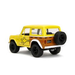 Ford Bronco W/ Bob l'éponge figure HOLLYWOOD RIDES 1973 - Jada Ford Bronco W/ Bob l'éponge figure HOLLYWOOD RIDES 1973 - Jada